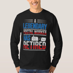 Camiseta Trabajador Postal Legendario Se Ha Retirado Repart