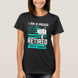 Camiseta Trabajador postal retirado ama la jubilación de Ma