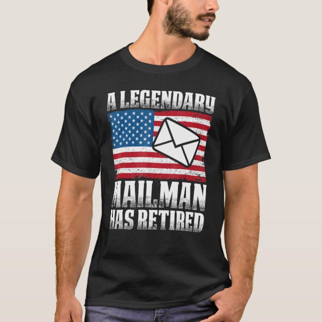 Camiseta Trabajador postal retirado Mailman Mail Carrier Ma (Anverso)
