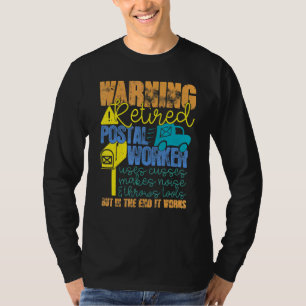 Camiseta Trabajador Postal Retirado Trabaja Retiro de Mailm