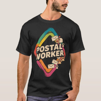 Camiseta Trabajador Postal Retro Entregando Correo Diariame