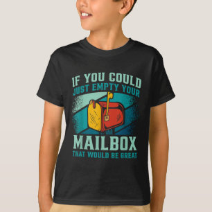 Camiseta Trabajador Postal Si Pudiera Vaciar Su Buzón De Co