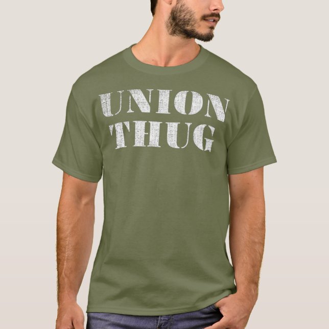 Camiseta Trabajador sindical de manifestantes con problemas (Anverso)