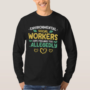 Camiseta Trabajador social ambiental Educador social Caregi