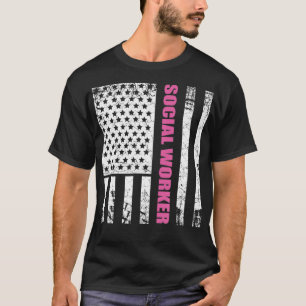 Camiseta Trabajador social Bandera de Estados Unidos Estrel