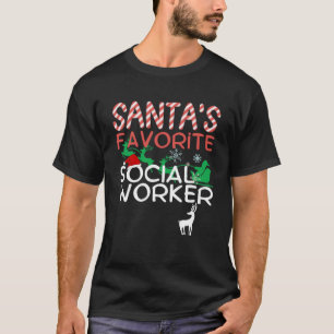 Camiseta Trabajador social de escuela favorita de Santa Luc
