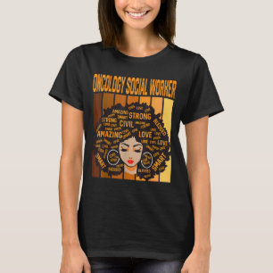 Camiseta Trabajador Social de Oncología Poderoso Mes de la