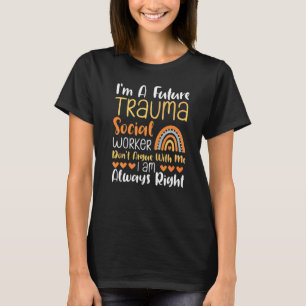 Camiseta Trabajador Social de Trauma Futuro Ocupación Menta