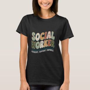 Camiseta Trabajador social defensor de la justicia empodera