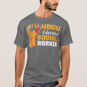 Camiseta Trabajador social educado Hbcu Colegio de Historia