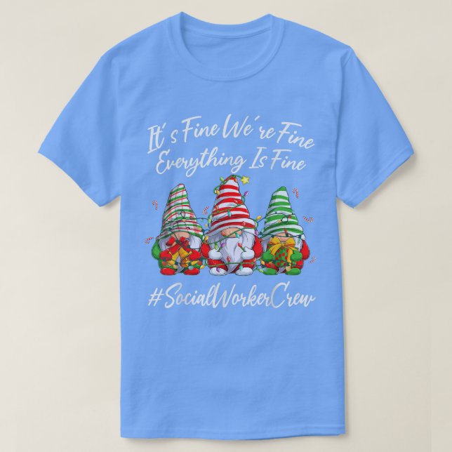 Camiseta Trabajador Social Equipo Fundido Todo Es Buen Cris (Diseño del anverso)