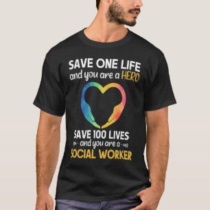 Camiseta Trabajador Social Héroe Salvavidas Trabajo Social