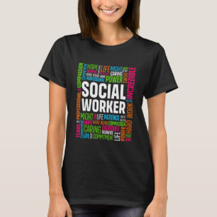 Camiseta Trabajador Social Hombres Mujeres Agradecimiento T
