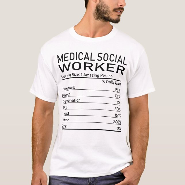 Camiseta Trabajador social médico asombroso Cara de Nutrici (Anverso)