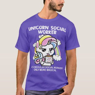 Camiseta Trabajador social unicornio como trabajador social