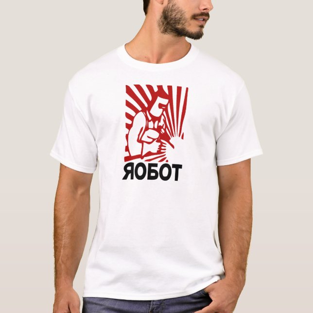 CAMISETA TRABAJADOR SOVIÉTICO DEL ROBOT (Anverso)
