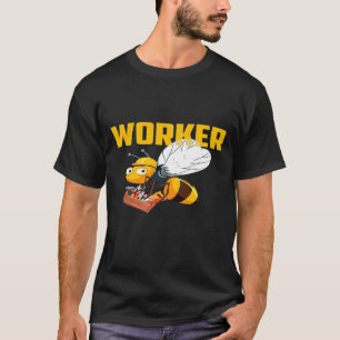 Camiseta Trabajadora de Beekeeper Abeja Honey Comb Hombres