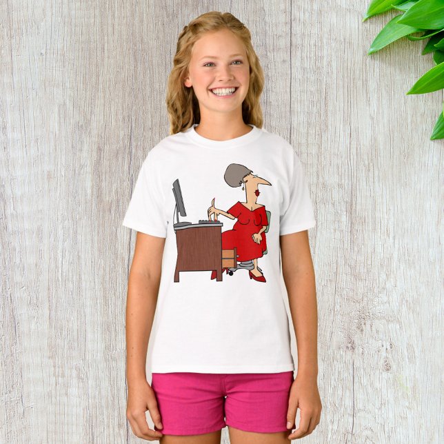 Camiseta Trabajadora de oficina femenina (Subido por el creador)