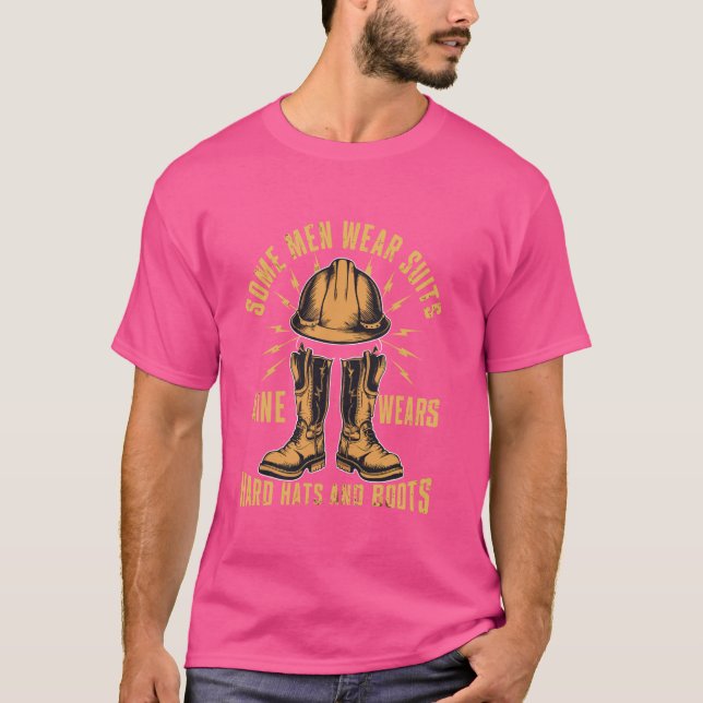 Camiseta Trabajadora de perforación de pozos en plataforma  (Anverso)