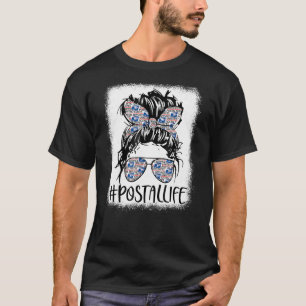 Camiseta Trabajadora postal de transporte de correo en el d