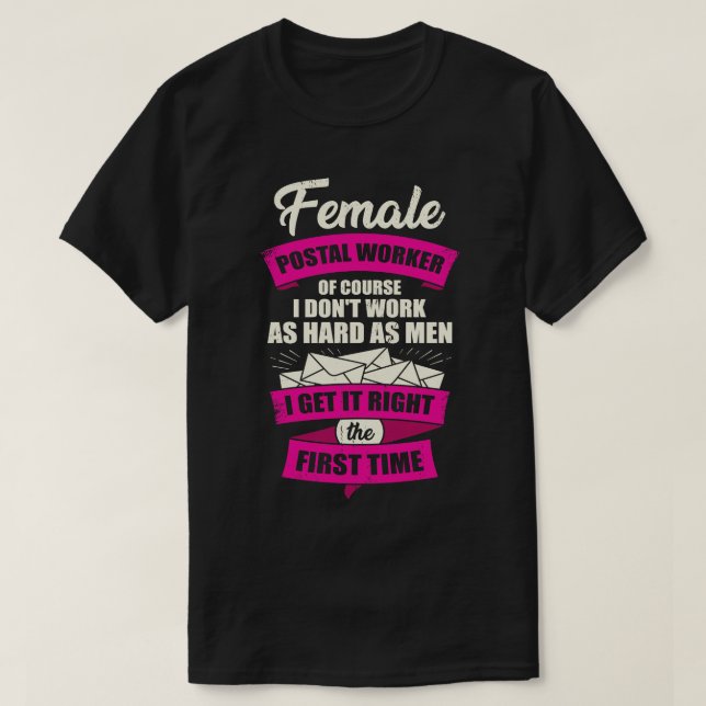 Camiseta Trabajadora postal mujer regalo de Chica (Diseño del anverso)