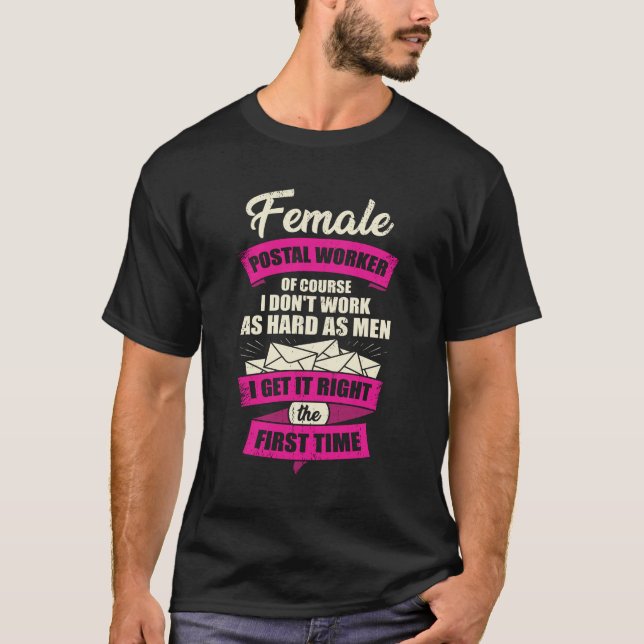 Camiseta Trabajadora postal mujer regalo de Chica (Anverso)
