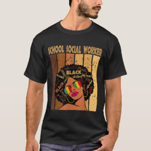 Camiseta Trabajadora social escolar Mujeres africanas viole