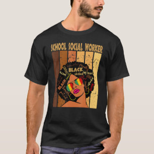 Camiseta Trabajadora social escolar Mujeres africanas viole