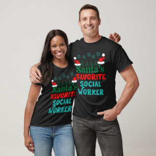 Camiseta Trabajadora social favorita de Santa María, Feliz 