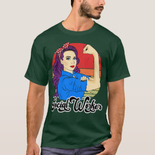 Camiseta Trabajadora social Gigante Femenino Vintage Casewo