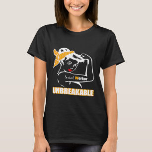 Camiseta Trabajadora social inquebrantable mujer feminista