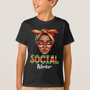 Camiseta Trabajadora social Mujeres Chicas Historiadora Neg