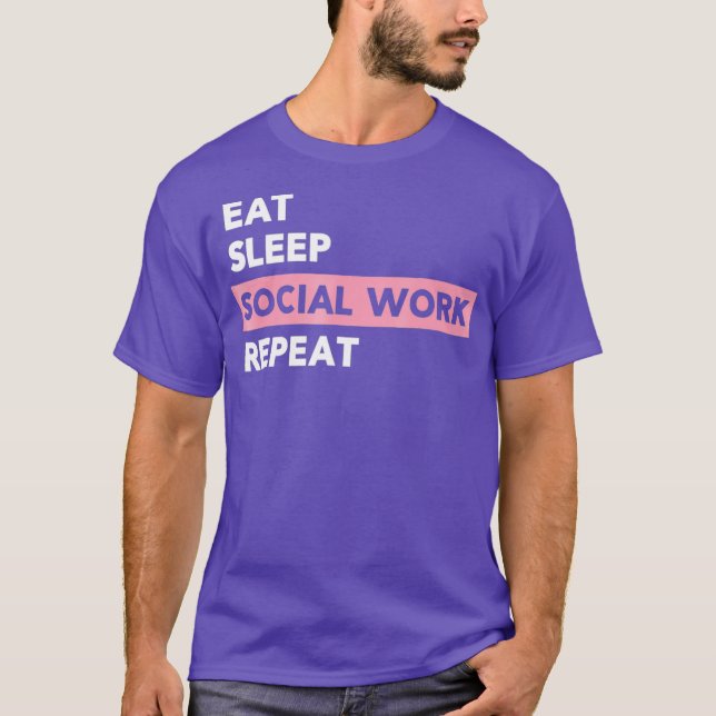 Camiseta Trabajadora Social Para Mujeres Que Sufren Trabajo (Anverso)