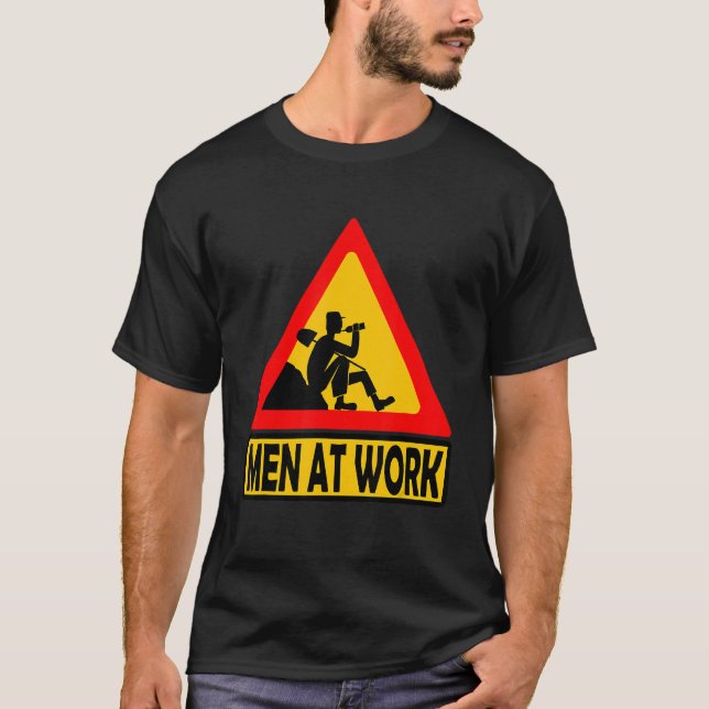 Camiseta Trabajadores De Construcción De Signos De Aviso De (Anverso)