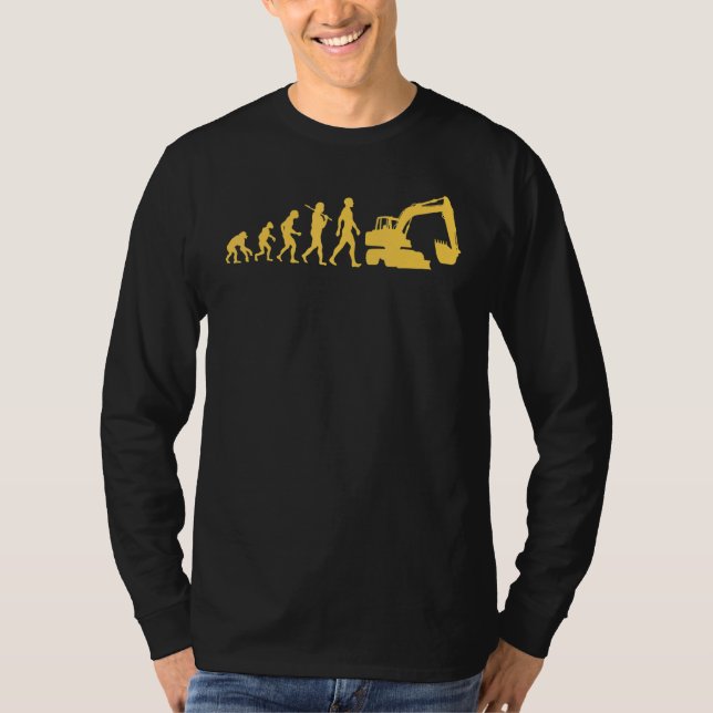 Camiseta Trabajadores De Construcción Del Conductor De Exca (Anverso)