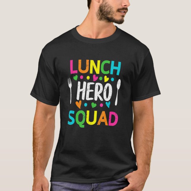 Camiseta Trabajadores de la Cafetería Escuadrón del Almuerz (Anverso)