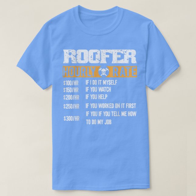 Camiseta Trabajadores de la construcción con tarifas horari (Diseño del anverso)
