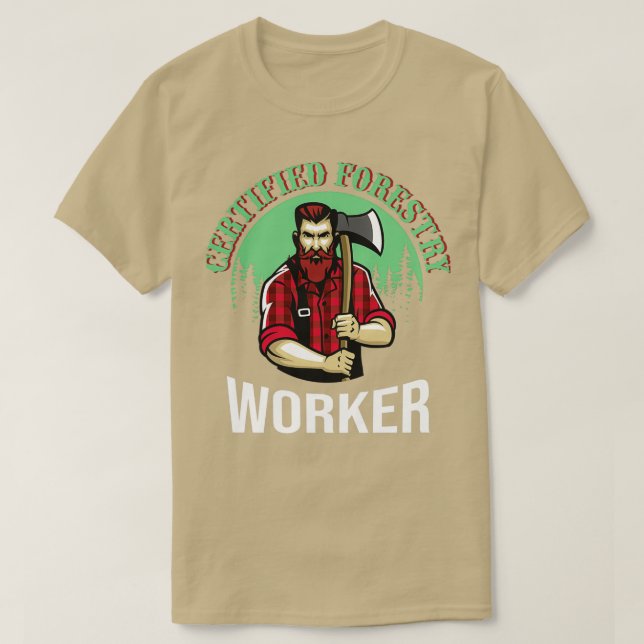 Camiseta Trabajadores forestales certificados Foresters For (Diseño del anverso)