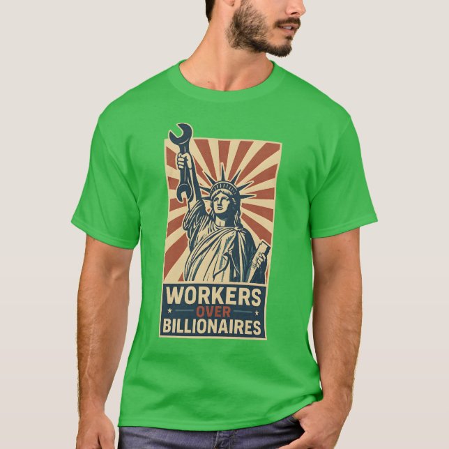 CAMISETA TRABAJADORES POR MILLONARIOS (Anverso)