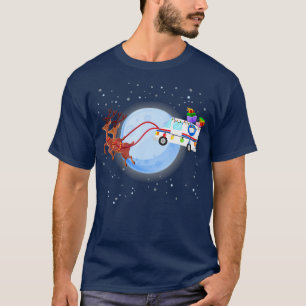 Camiseta Trabajadores postales Navidades de Mail Truck Funn