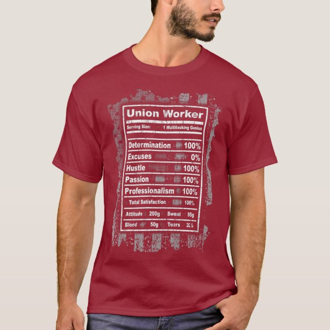 Camiseta Trabajadores sindicales estadounidenses sacan foto (Anverso)