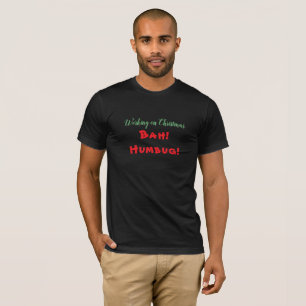 Camiseta Trabajando con los Navidades Trendy Humbug Sarcast