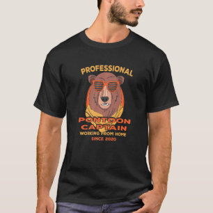 Camiseta Trabajando desde casa Capitán Pontoon Bote Papá