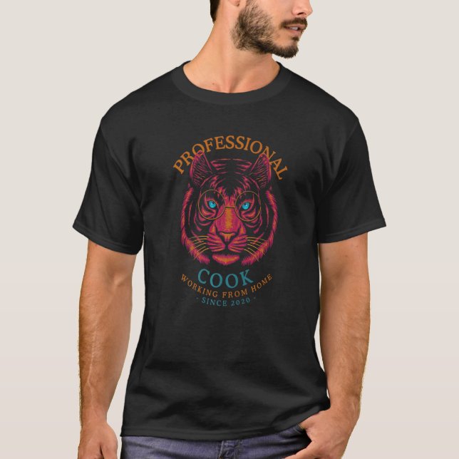 Camiseta Trabajando desde casa Cocinero Chef Coworker Cooke (Anverso)