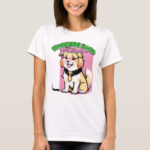 Camiseta Trabajando Duro Por Mi Perro Regalo Divertido Para