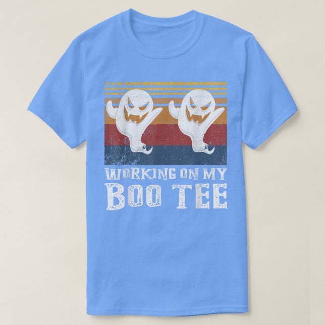 Camiseta Trabajando en My Boo Tee Halloween Workout Weightl (Diseño del anverso)