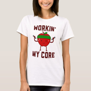 Camiseta Trabajando mi Apple quite el corazón