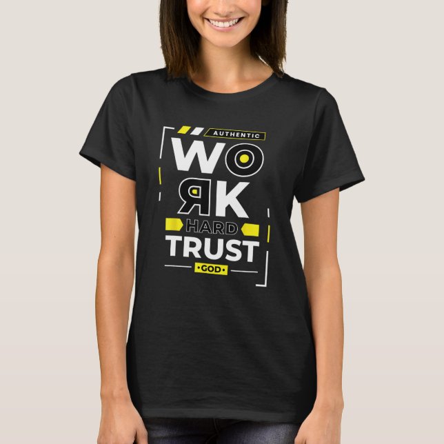 Camiseta Trabajar con confianza en dios (Anverso)