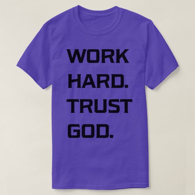 Camiseta Trabajar con confianza en Dios (Diseño del anverso)