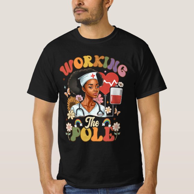 Camiseta Trabajar con la divertida Enfermería de emergencia (Anverso)